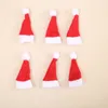 Christmas Decorations Mini Lollipop Hat Knife and Fork Protective Sleeve Christmas Wine Bottle Decoration