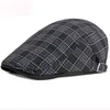 HT3013 Béret Hommes Femmes Printemps Été Chapeau Vintage Plaid Casquette D'escalade Gavroche Casquette Plate Unisexe Respirant Chapeau De Soleil Béret Réglable Béret casquette J220722