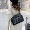 Purse Women's Bag 2023 Nieuwe massief kleur zacht gezicht pu lederen geborduurde draad een schouderketen populaire messenger merelantie verkoop