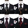 Bow Ties Gold Silk Cravat Ascot Tie For Men Suit Jacquard Necktie Pocket Square Cufflinks Set Wedding Party Business Barry.WangBow