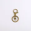 Gold Silver Alloy Keychain Clasp Hooks Link Ring Hummer Clasps för smycken som gör fynd Diy Charms Tillbehör