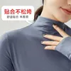 Höst Koreansk Cotton T-shirt Kvinnor Turtleneck Vintage Långärmad Kontor Lady Tshirts Brun Slim Shirt Mujer Camisetas 220328