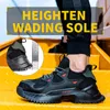 Men's Work Safety Shoes Steel Toe Construction Boots Sneakers Breathable Lightweight Indestructible Industry Shoes Male Footwear 220817