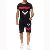 Rafael Nadal Homens Tenista Jogador Verão Casual 2 PCS Define Sportswear Manga Curta Camisetas Shorts Treino 220616