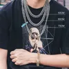 Cadeias geladas Chain Chain Chain Gold Men 2022 Hip Hop Top em aço inoxidável Designer de jóias de jóias