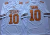 Uf CeoNCAA College Texas Longhorns Football Jerseys 10 Vince Young 20 Earl Campbell 34 Ricky Williams Stitched embroidered erseys