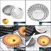 Altri utensili da cucina Cucina Sala da pranzo Bar Giardino domestico Ondulazione antiaderente Uovo Crostata Stampo a forma di fiore Riutilizzabile Cupcake e muffin Tazza da forno Crostata