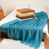 Blankets Soft Knit Blanket Nordic Waffle Plaid Sofa Throw Office Travel Tapestry Bedspread Bed Cover Home Textile SuppliesBlankets