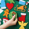 Party Decoration Christmas Advent Kalender 24 Days Pocket Filt Tree Countdown Hanging Candy Diy Gifts Decorations Decorations