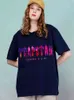 London Trapstarstrapstar 브랜드 여성 Tshirts 여름 통기성 티셔츠 면화 고품질의 짧은 슬리브 스트리트 대형
