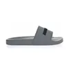 2022 men women designer slippers summer pool slides Black Green White Cool Grey Beige Blue soft Pink Yellow mens Rubber sandals Paris shoes slide