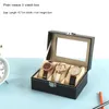 Watch Boxes & Cases Black PU Leather 3/6/10 Slots Wrist Display Box Storage Holder Organizer Case Man Women Jewelry Gift BoxesWatch Hele22