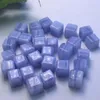 Decorative Objects & Figurines 1pc Natural Blue Lace Agate Cube Crystal Quartz Stone Carvings Mineral Healing Reiki Gemstone Home Room Decor