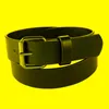 Belts Top Quality PU Leather Belt For Students Teenagers Black Waist Straps Cowboy Designers Kids Boys Children TeensBelts