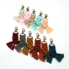 키체인 Small Macrame Fringe Keychain - Boho Bridal Wedding Shower Decor // Gifts Under 5 Tassel Key Chain/Keyring Woven WX4T-R