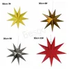 9-Pointed Star Paper Stars Origami Ornaments Christmas Star Origamis Home Decoration Födelsedag Kinderfönster Fönster Pendant BH6703 WLY