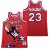 Camisas de basquete de filmes da NCAA 23 m.mouse's Basketball Jersey Men Size S-XXL