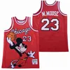 NCAA Movie Basketball Jerseys 23 M.Mouse's Basketball Jersey Men Size S-XXL