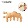 TCMHealth Sandalwood Massage Kam hoofd Meridian hoofdhuid Kam gezicht Oogschouderhals Schraapbehandeling Haarverlies Anti-statische brede tand