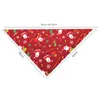 Jul hundbandana hundkl￤der mjuka hundar Kerchief Santa Snowman Elk Stripe M￶nster A375