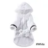 Dog Apparel Bathrobe Towel Pet Bath Robe Sleeping Clothes Drying Super Absorbent Coat Large Medium Small Supplies