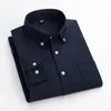 Chemises décontractées pour hommes Hommes Hommes Oxford Chemise Mode Business Coton Quotidien Messieurs Bureau Interview Couleur Solide Simple Col Carré