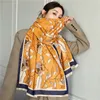 Модный зимний шарф, женский кашемировый теплый платок, женские роскошные шарфы с лошадьми, толстые мягкие шали Bufanda, 220516