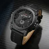 NAVIFORCE Top Luxury Men Sports Quartz Watch Man Analog Date Clock Leather Strap Wristwatch Masculino 220525