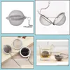 Colanders Strainers 100Pcs Teaware Stainless Steel Mesh Tea Ball Infuser Strainer Sphere Locking Spice TeaFilter Filtration Her1275238