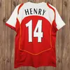 RETRO 2002 2005 HENRY BERGKAMP V. PERSIE Mens Soccer Jerseys 94 97 VIEIRA MERSON ADAMS Home Away 3rd Football Shirt Short Long Sleeve Uniforms