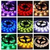 Remsor ljusa lysdioder med vattentät 5M RGB färgbyte Light Strip Kit Music Sync Bluetooth Control LED Lighted Stripled