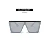 Fashion Men Women Sunglasses Square Oversized Sunglasses Flat Top Big Black Frame eyeglasses Goggle Beach Glasses Colors