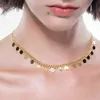 Pendant Necklaces Dot Necklace Set Moon with Star for Women Gold Color Fashion Jewelry Stainless Steel Gift 2023 Collar 220427