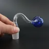 Nargile cam yağ brülör boruları ile 10mm 14mm 18mm erkek eklem pyrex bubbler sigara içmek su el borusu tütün