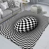 Clown Trap Visual Carpet soggiorno camera da letto tavolino tavolino 3D geometrico tappetino illusione tridimensionale per conto dell'ingrosso