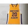 XFLSP Ben Simmons 20 Montverde Academy Eagles Basketball Jersey Retro Jerseys Yellow