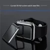 Cover protettiva per schermo in vetro temperato a colla piena curva 3D per Apple Watch iwatch 38mm 42mm 40mm 44mm 41mm 42mm Serie 4 pellicola nera con confezione al dettaglio