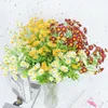 Decorative Flowers & Wreaths 1 Bouquet Artificial Chamomile Plastic Fake Home Garden Table Decor Simulation Little Daisy Wedding Party