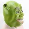 Green Shrek Latex Masks Movie Cosplay Prop Adult Animal Party Mask for Halloween Party Costume Fancy Dress Ball 220812