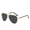 Top luxe zonnebrillen polaroid lens catttier 0121# goud metalen vierkant frame voor man hete goede kwaliteit gepolariseerde luxe chaanel goggle strand zonnebril