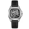 Zegarek luksusowy szkielet automatyczny zegarek Mężczyźni Moda mechaniczna Boux 42 mm stal nierdzewna 50m Wodoodporne zegarki punkowe hołd