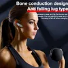 V28 Bone Conduction Bluetooth compatible Business Earphones Wireless Stereo Earbuds Headset Single Headphone With Microphone