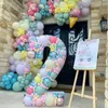 Parti Dekorasyonu 73cm Büyük Sayı Çerçeve Stand Balon Dolgusu Diy Bebek Duş Doğum Günü Mektubu Alfabe Mozaik Yıldönümü Weddi2995