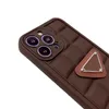 Ontwerpers iPhone-hoesje chocolade schildpad draagketting 14pro max / 12 13 11 mobiele telefoonhoesjes volledig pakket X xsmax mannen en vrouwen