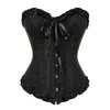 Sapubonva corsets sexy pour femmes, plus la taille costume overbust burlesque corset et jupe ensemble tutu corselet robes de mode victorienne 220617