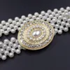 Belts Fashion Faux Pearl Waist For Women Wedding Dress Belt Designer Metal Buckle Rhinestones Decoration RC02BeltsBelts Forb22