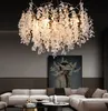 Éclairage de lustre d'art de fer post-moderne pour salon hôtel de luxe cuisine île cristal éclairage à la maison prise G9 110V 220V