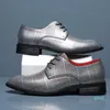 Scarpe eleganti da uomo Lattice a punta maschile Taglie forti 41 Scarpe in pelle Oxford Uomo Moda Stringate Homme Calzature formali