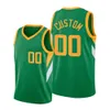 Tryckta Utah Custom Diy Design Basketball Tröjor Anpassning Team Uniforms Skriv ut Personliga Any Name Number Men Kvinnor Kids Ungdom Boys Green Jersey