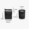 160g Black Glass Perfume Candles Essential Oil Incense Smokeless Soy Wax Scented Candle Aromatherapy-Candle Romantic Dating Atmosphere Bath Aromatherapy ZL0908